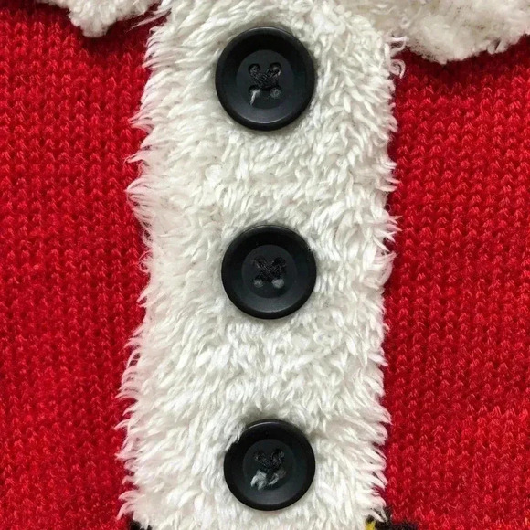 Christmas  Santa Hooded Sweater Toddler Size 2T - Picture 4 of 16